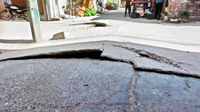 Cracks near manhole trigger panic, MC rules out gas leak