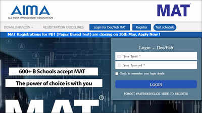 AIMA MAT CBT 1 Admit Card 2023 released on mat.aima.in, direct link