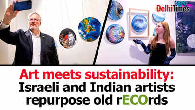 Art meets sustainability: Israeli and Indian artists repurpose old vinyl