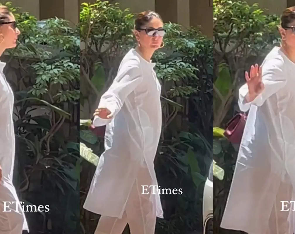 
Kareena Kapoor Khan looks radiant in a simple all white ethnic wear. CHECK OUT!
