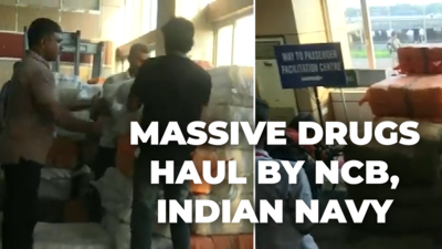 Watch: Drugs worth Rs 12,000 crore seized off Kochi coast in raid by Narcotics Control Bureau and Indian Navy
