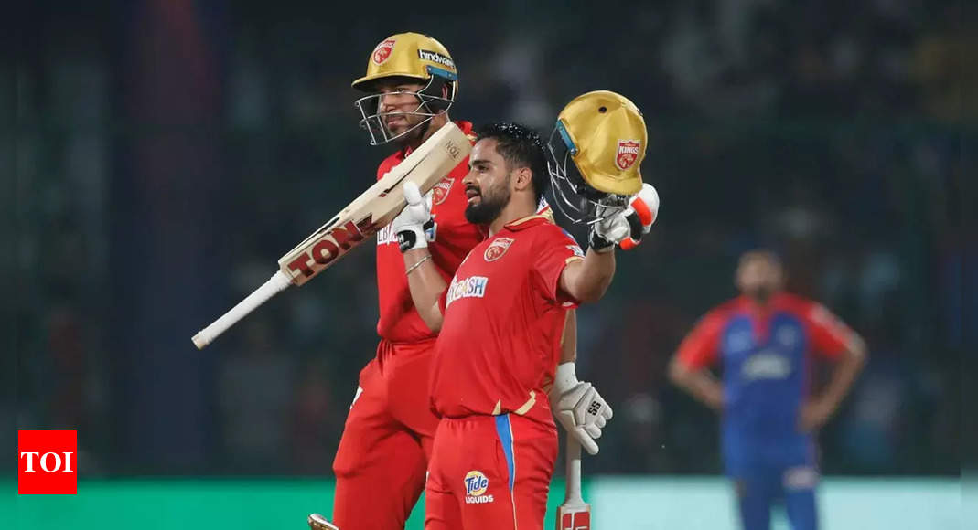 DC vs PBKS Highlights: Prabhsimran ton, Harpreet four-for keep Punjab Kings alive, Delhi Capitals out of playoffs race | Cricket News – Times of India