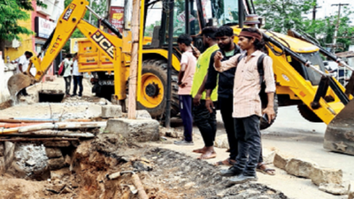Trichy corporation launches drain work in Cantonment area