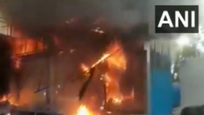 Fire breaks out in wine shop near Gurgaon's Golf Course Road