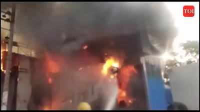 Fire breaks out at wine shop near Golf Course Road in Gurugram