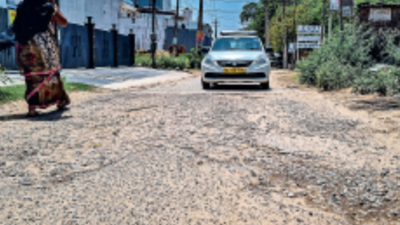 No repairs and upkeep: Roads in Sushant Lok 2 riddled with craters
