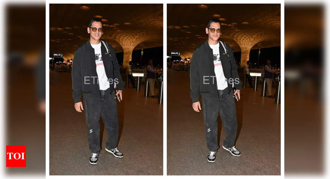 Ahead of debut at Cannes 2023, Vijay Varma makes a stylish appearance at the airport as he jets off to France – See photos | Hindi Movie News
