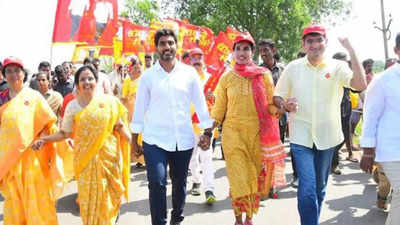 Lokesh completes 100 days of padayatra, promises to join Save The Tigers campaign