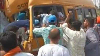 35 students among 45 injured in van-bus collision in Ludhiana