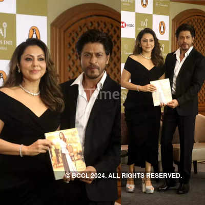 Shah Rukh Khan launches his wife Gauri Khan's new book 'My Life in Design' in Mumbai