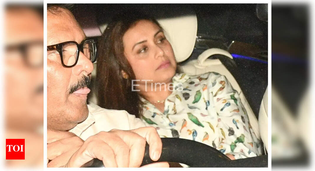 Rani Mukerji, Vaibhavi Merchant and others spotted at Karan Johar’s house for a get together: See pics inside | Hindi Movie News