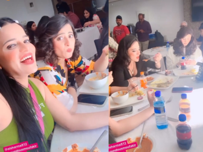 Archana Gautam teases Aishwarya Sharma for eating so much ‘Achar’ while having lunch with Daisy Shah and Soundous Moufakir; watch