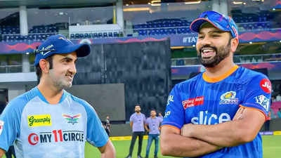 Gautam Gambhir And Rohit Sharma Greeted Each Other Ahead Of LSG MI IPL ...