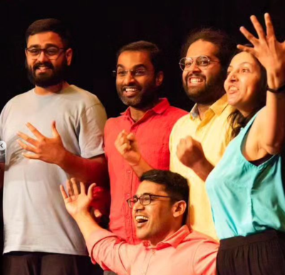 A playback theatre performance featuring stories of single people