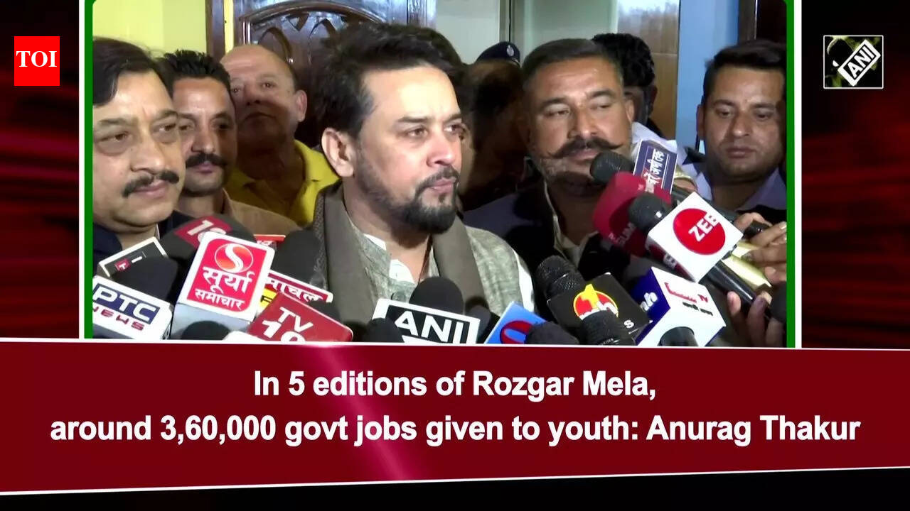 In 5 editions of Rozgar Mela, around 3,60,000 govt jobs given to youth ...