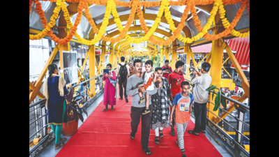 Skywalk signals relief for shoppers in busy T Nagar