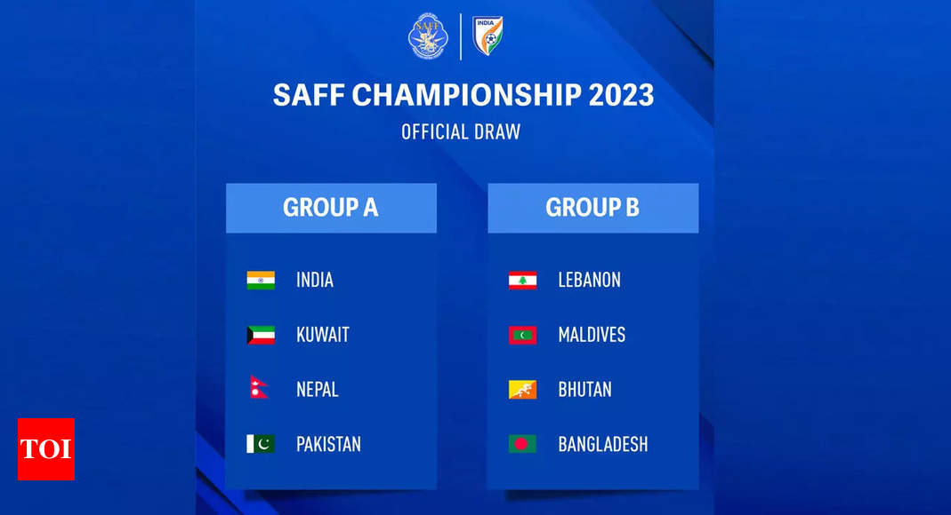 India and Pakistan to renew football rivalry after five years, clubbed in same group in next month’s SAFF Cup | Football News – Times of India