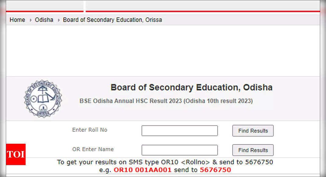 BSE Odisha 10th Result 2023 Declared Live Odisha Matric HSC results