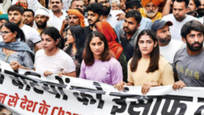 Haryana shooting champions lend voice to protesting wrestlers
