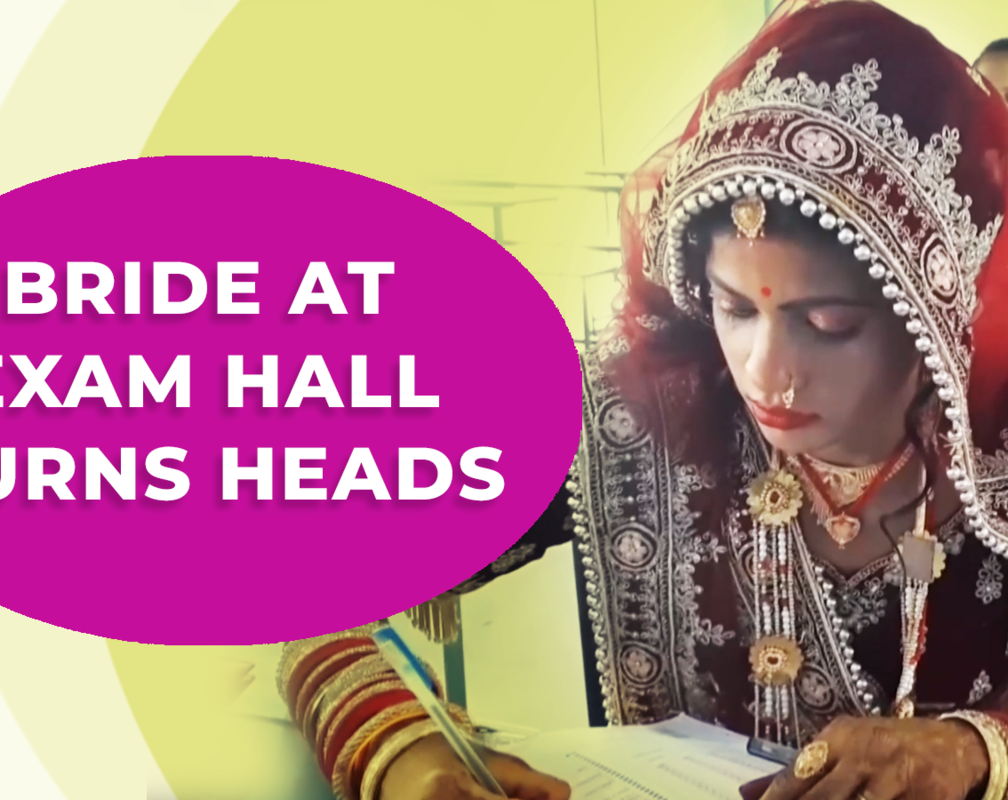
Newlywed stuns everyone as she appears for college exam in full bridal attire in Jhansi
