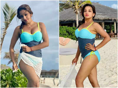 Monalisa shares a few stunning throwback pics from the beach vacation