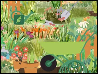 Challenge: Can you find 2 insects in this garden picture? You only have 8 seconds