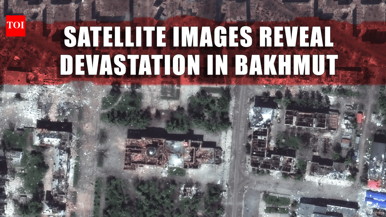 bakhmut: Russia-Ukraine War: Satellite imagery shows extensive damage ...