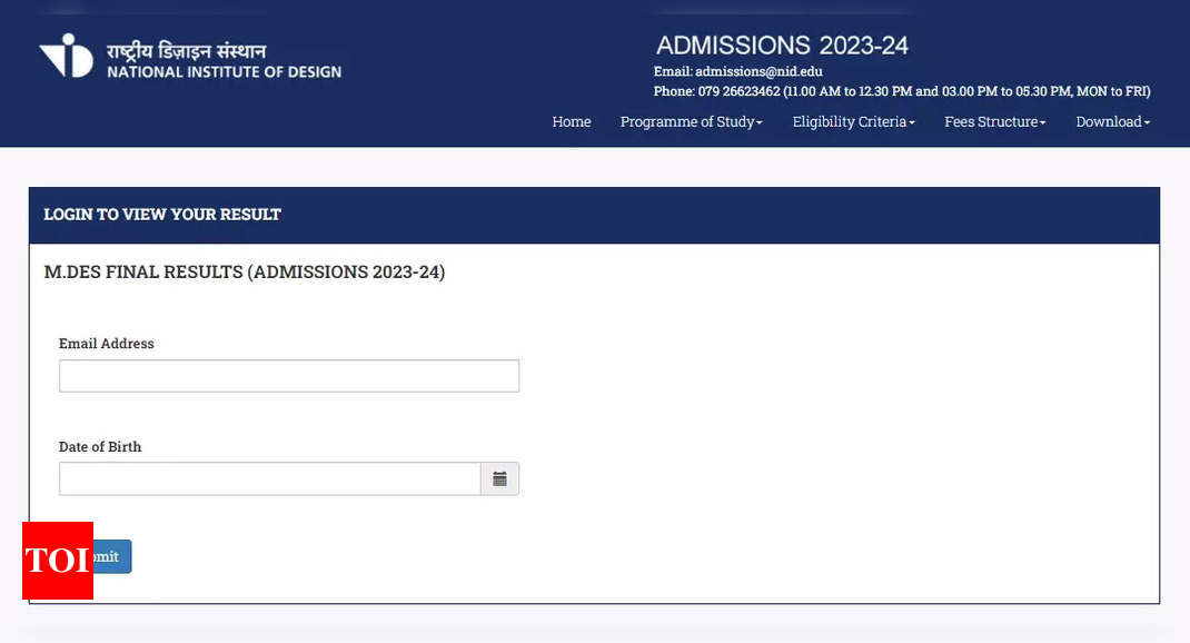 NID MDes Main Result 2023 announced on admissions.nid.edu, check here ...