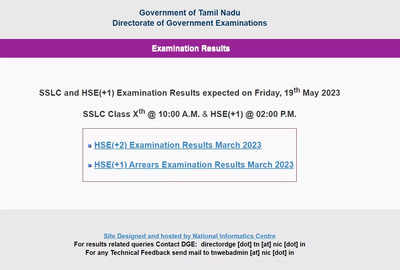 Tamil Nadu Plus One Results 2023 (OUT): When & Where to check TNDGE 11th results?