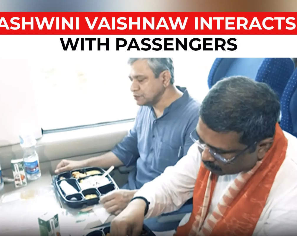 
WATCH: Ashwini Vaishnaw interacts with passengers onboard Vande Bharat Express
