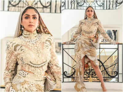 Cannes 2023: Mrunal Thakur's 'hooded' couture is all about glamour