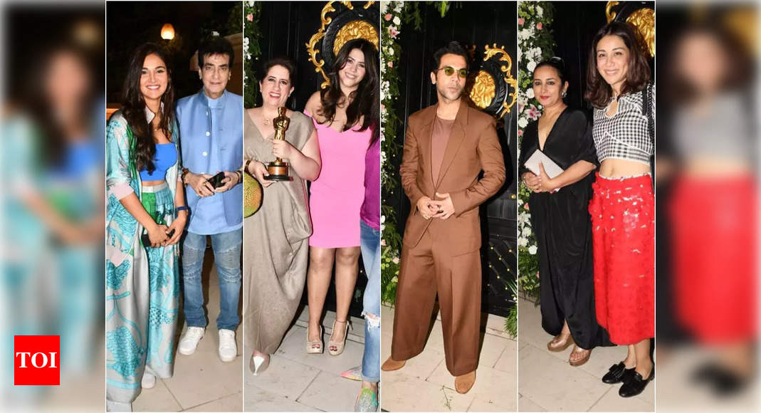 Jeetendra, Guneet Monga, Rajkummar Rao: Celebs attend Ekta Kapoor’s party | Hindi Movie News