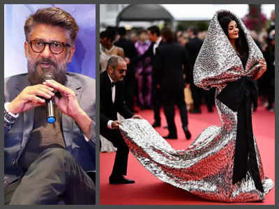 Aishwarya Rai Bachchan's fans slam Vivek Agnihotri who cirticises 'costume slaves' helping her with her outfit at Cannes 2023 – See post