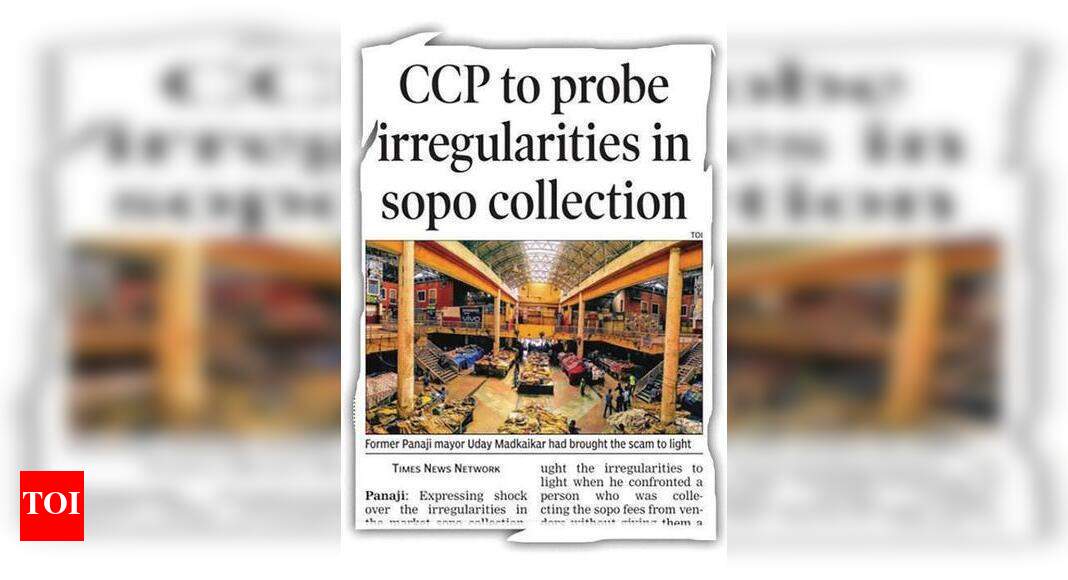 Mayor promises investigation into city sopo scam | Goa News - Times of ...