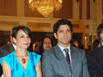 Farhan Akhtar with wife Adhuna