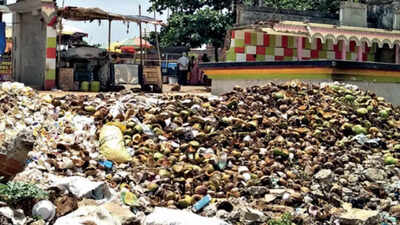 Open spaces turn into dump yards