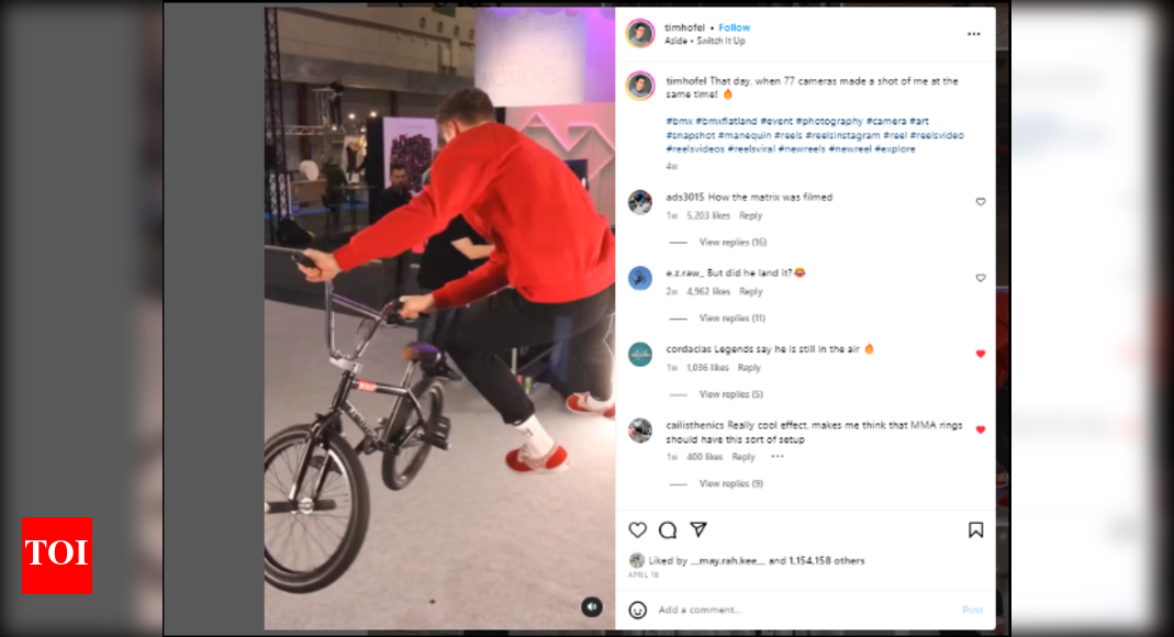 Professional BMX athlete uses 77-camera setup to capture incredible ...