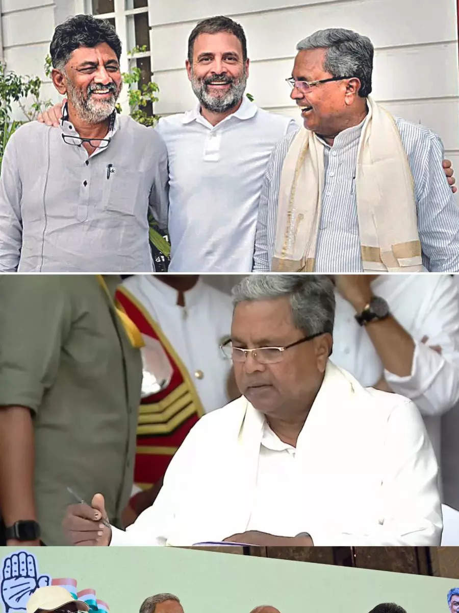 Siddaramaiah Takes Oath As Karnataka CM, Shivakumar As Deputy CM In ...