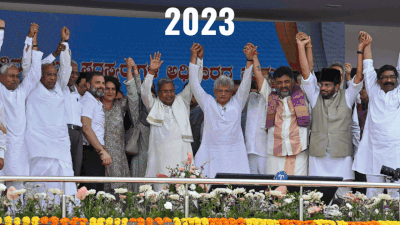 Karnataka 2018 vs 2023: How 'opposition unity' portrait has changed, 5 years apart