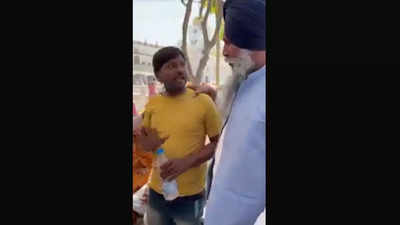 Amritsar: Visitor repeatedly slapped at Golden Temple for carrying tobacco, video goes viral