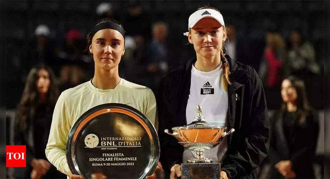 Elena Rybakina wins Italian Open after Anhelina Kalinina retires | Tennis News – Times of India
