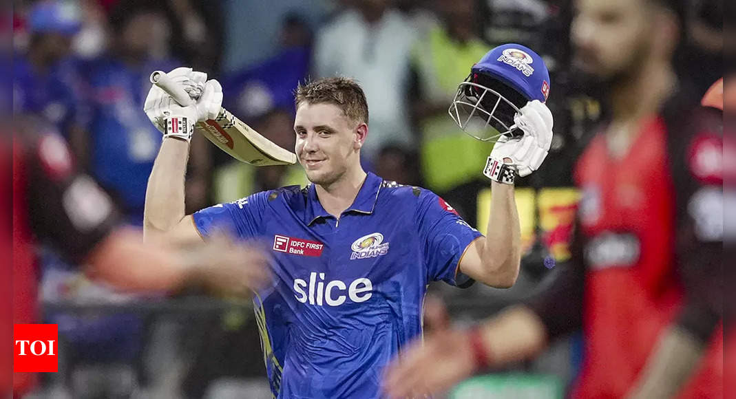 All we were thinking was to win and put pressure on RCB: Mumbai Indians’ Cameron Green | Cricket News – Times of India
