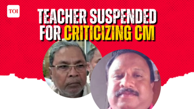 Siddaramaiah News: Govt Teacher Suspended For Facebook Post Critical Of ...