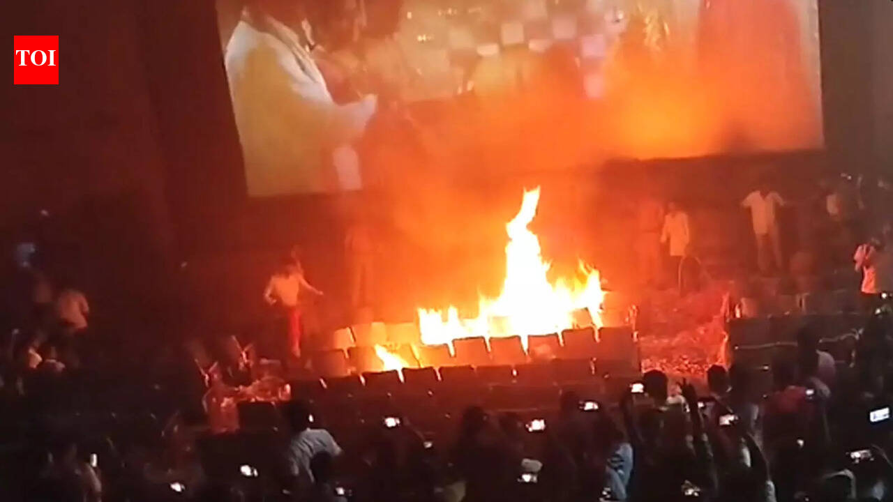 Theatre catches fire as Jr NTR’s fans burst firecrackers inside cinema ...