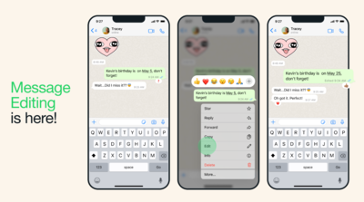 Edit: WhatsApp Rolls Out ‘Edit’ Feature For Messages, How To Use And ...