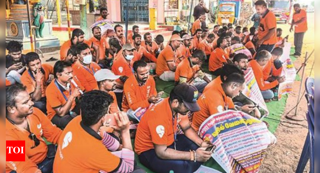 Food Delivery Workers Go On Strike Chennai News Times Of India