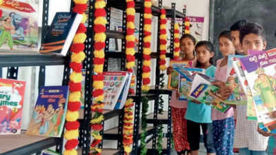 Hyderabadis fill up rural school’s empty library