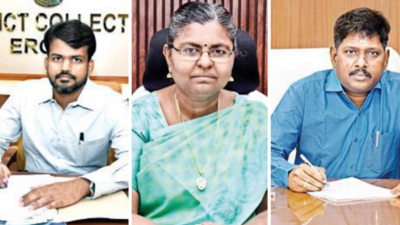 New collectors take charge in Namakkal, Krishnagiri, Erode, Tirupur districts