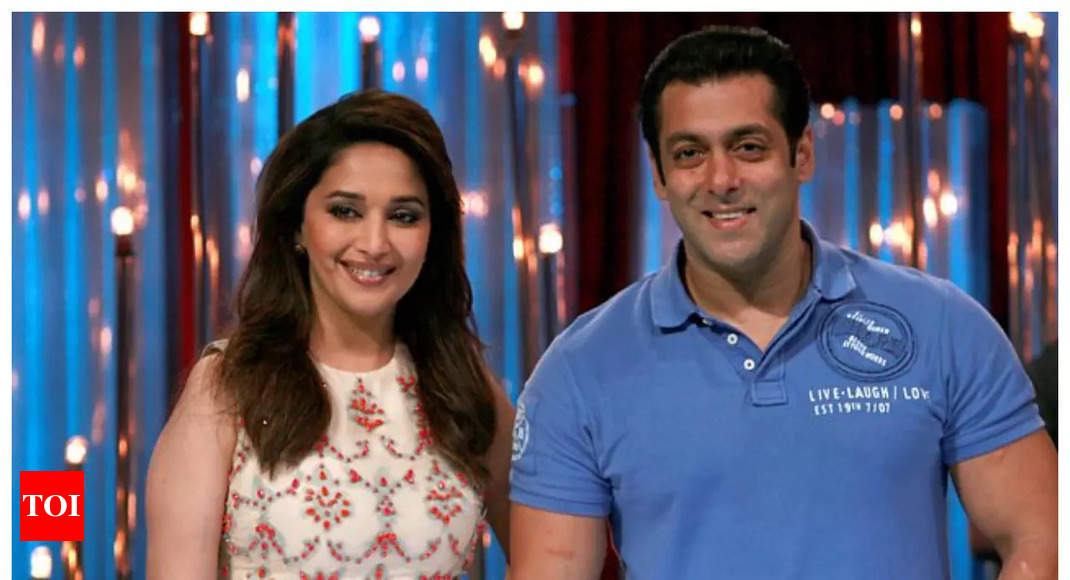 1070px x 580px - When Salman Khan locked Madhuri Dixit and a journalist in a room: Throwback  | Hindi Movie News - Times of India