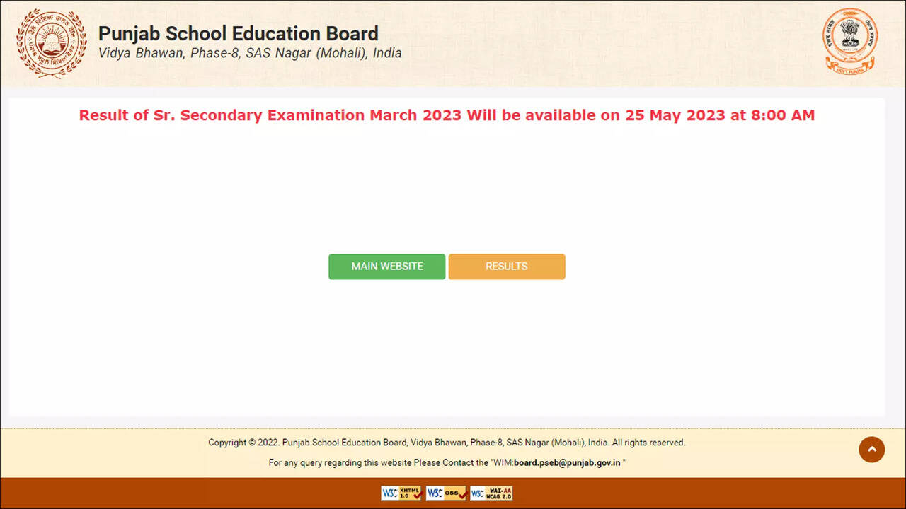 PSEB 12th result Punjab Board Senior Secondary (10+2) Examination